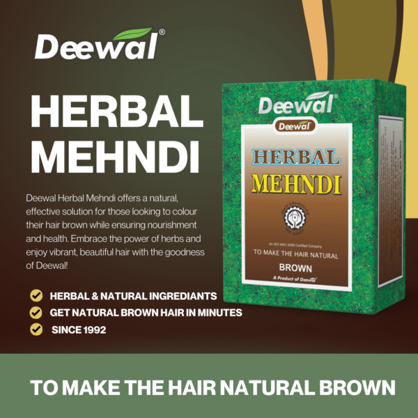 Deewal Herbal Mehndi Brown | For both men and women (Pack of 3) - Image 6