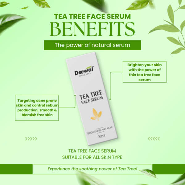 DEEWAL TEA TREE FACE SERUM - Image 3