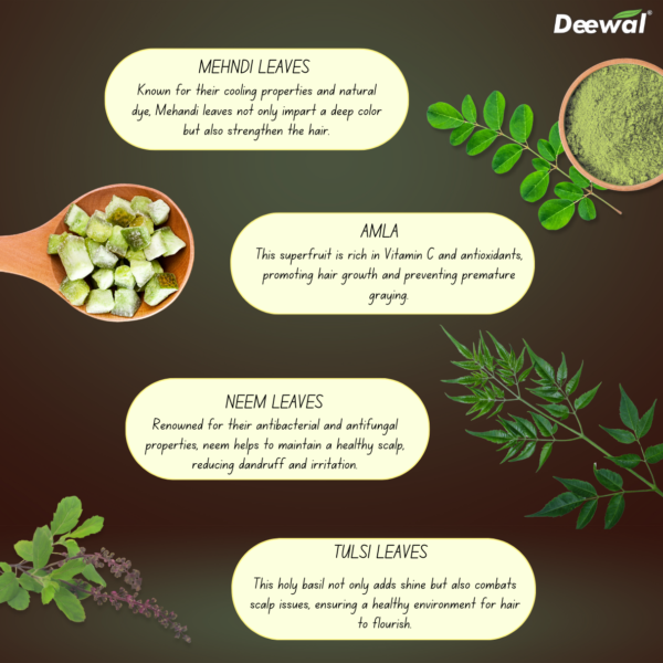 Deewal Herbal Mehndi Brown | For both men and women (Pack of 3) - Image 5