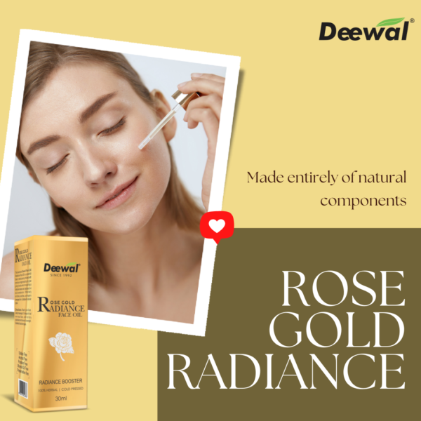 DEEWAL ROSE GOLD RADIANCE FACE OIL - Image 4