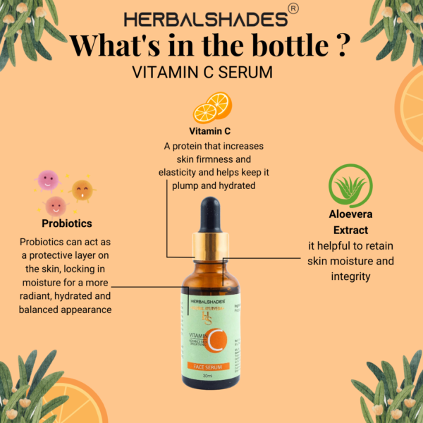 Herbalshades Vitamin C advance skin brightening face serum - Image 7