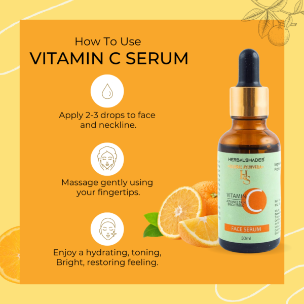 Herbalshades Vitamin C advance skin brightening face serum - Image 8