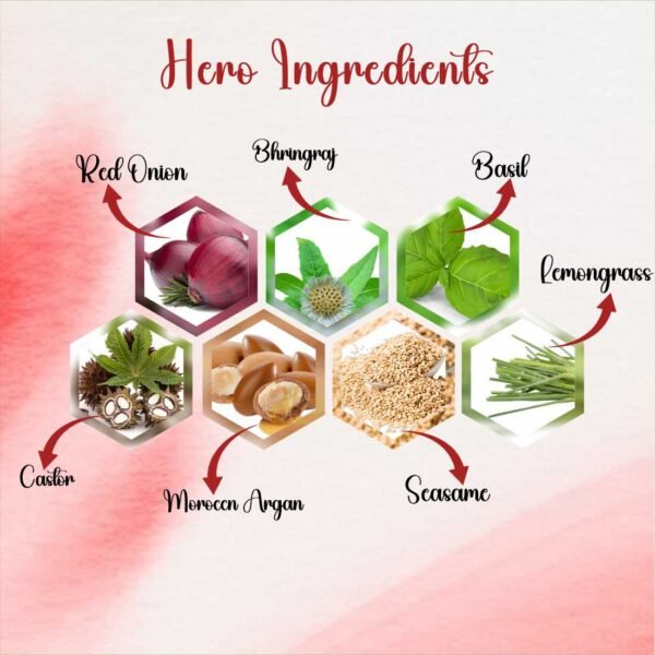 Deewal Red onion+ Moroccan hair oil - Image 2