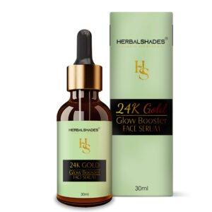 Herbalshades 24 K gold glow booster face serum