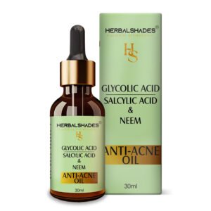 HerbalShades Glycolic Acid + Salicylic Acid + Neem Anti-Acne Face Oil